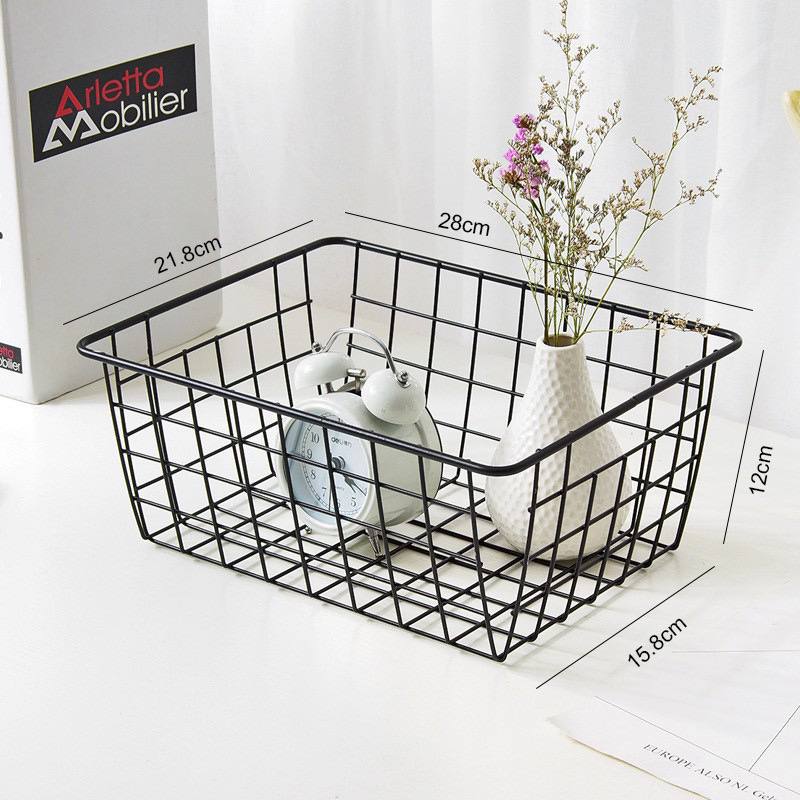 🛠 Panier de Rangement en Fer Forgé – Alliez Style et Organisation ✨🏡