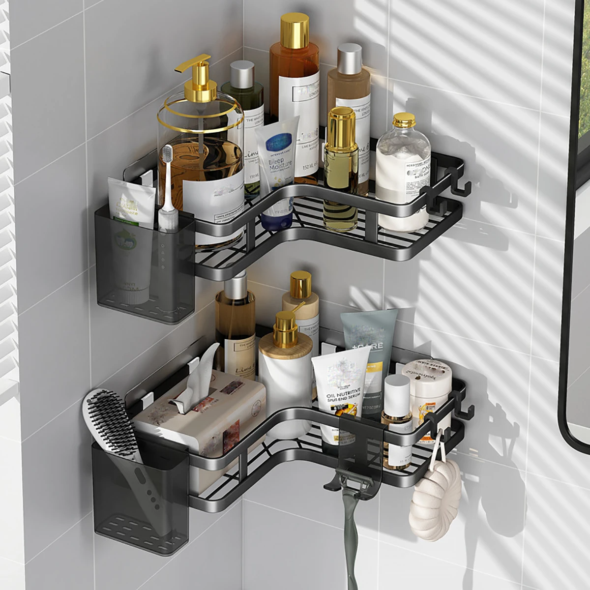 đż Caddie de Douche d'Angle â Rangement Pratique et ĂlĂ©gant âš