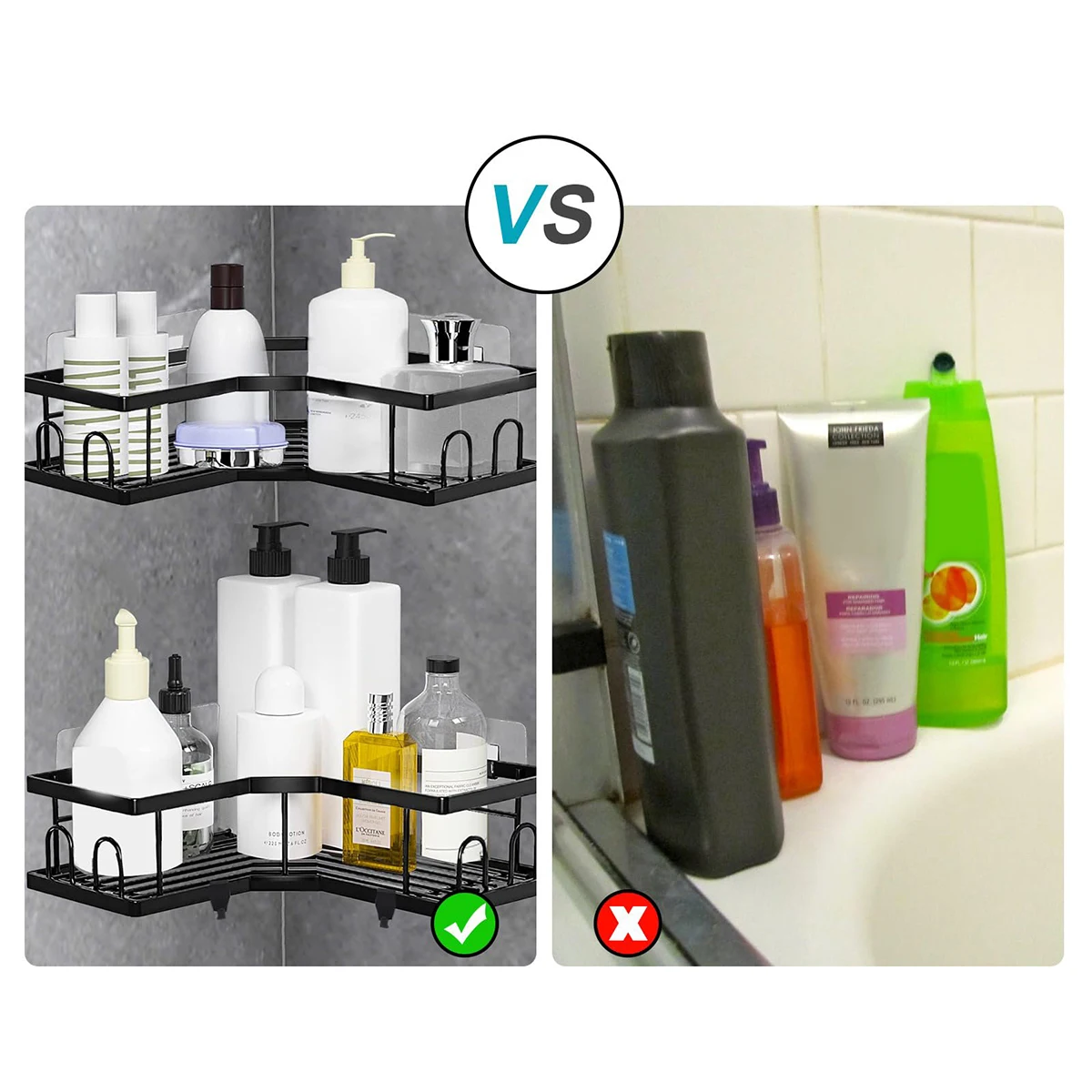đż Caddie de Douche d'Angle â Rangement Pratique et ĂlĂ©gant âš