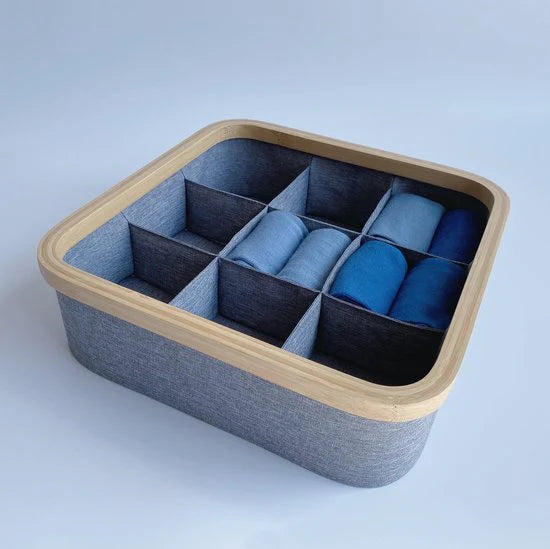 SET 3 pièces de rangement à Cadre en Bambou✨