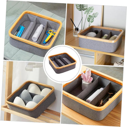 SET 3 pièces de rangement à Cadre en Bambou✨