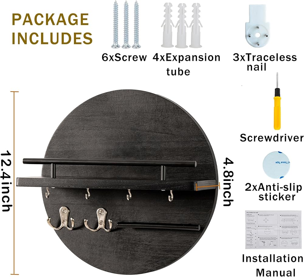 Porte-clés pour décoration murale 🔑✨