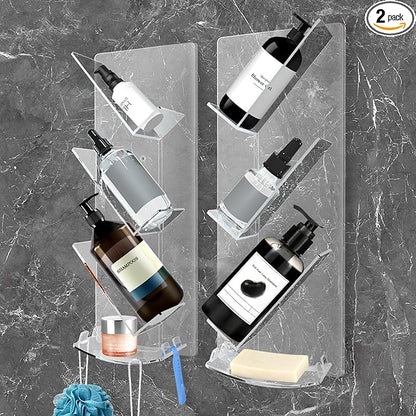 ✨ Étagère Transparente pour Salle de Bain ✨