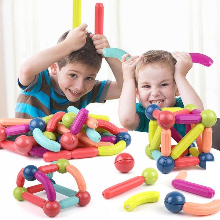 JEU DE BLOCS DE CONSTRUCTION MAGNÉTIQUES Kit de 56Pcs - Cachou