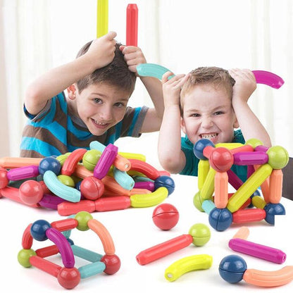 JEU DE BLOCS DE CONSTRUCTION MAGNÉTIQUES Kit de 56Pcs - Cachou