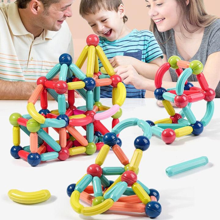 JEU DE BLOCS DE CONSTRUCTION MAGNÉTIQUES Kit de 56Pcs - Cachou