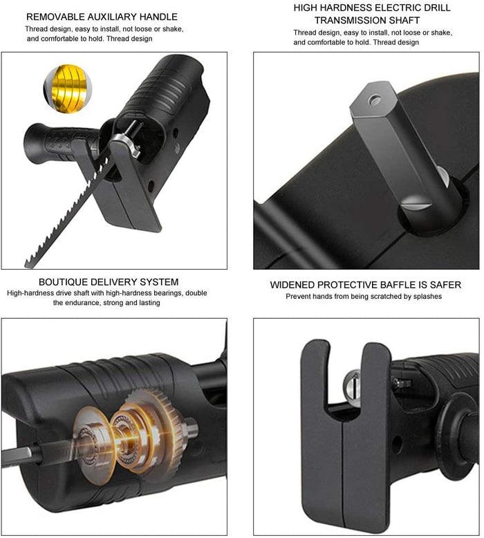 ADAPTATEUR DE SCIE ALTERNATIVE POUR PERCEUSE - Cachou