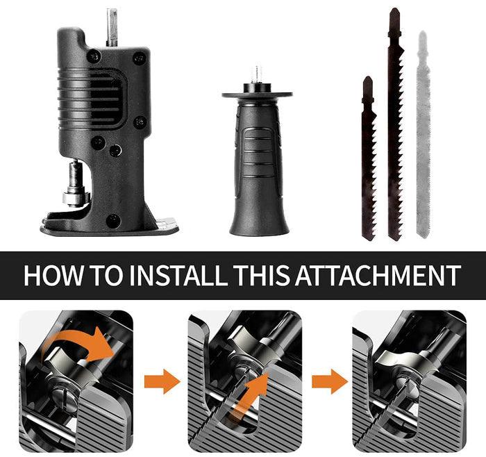 ADAPTATEUR DE SCIE ALTERNATIVE POUR PERCEUSE - Cachou