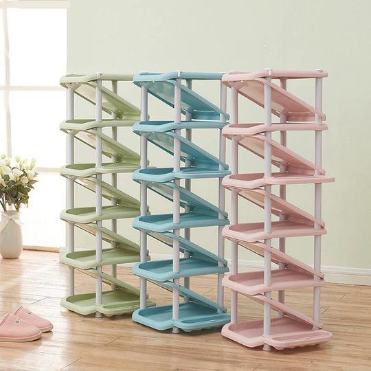 ÉTAGÈRE À CHAUSSURES PLIANTE MULTIFONCTIONNELLE